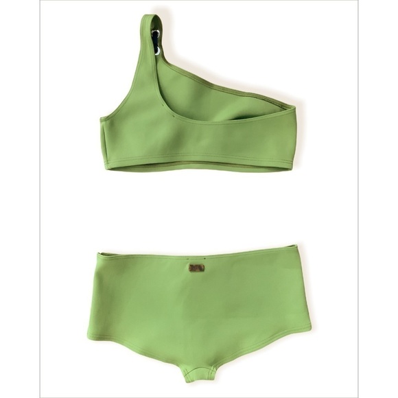 NWT Vilebrequin Febe Neoprene Asymmetrical One Shoulder Bikini Boyshort Swim Set - Picture 4 of 9